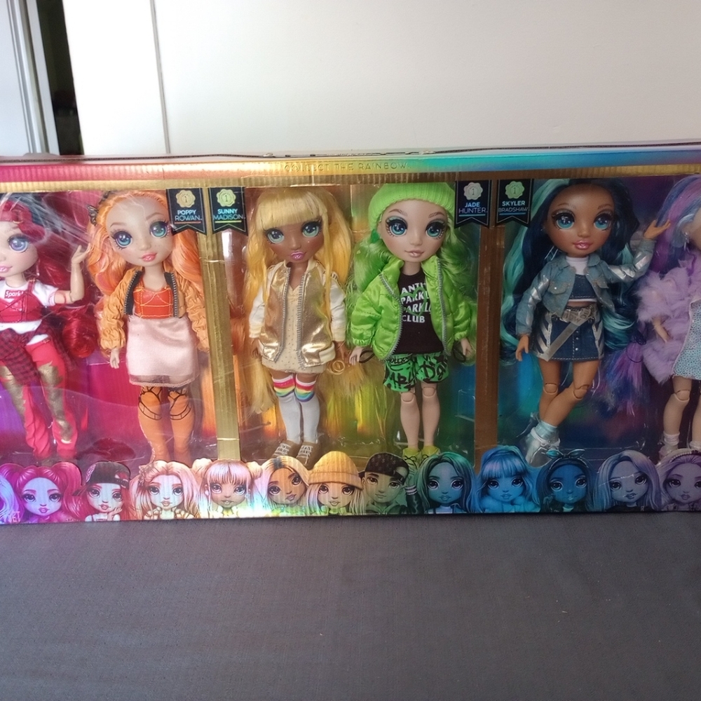 Rainbow High Exclusive Junior Fashion Doll 6 Pack Set New